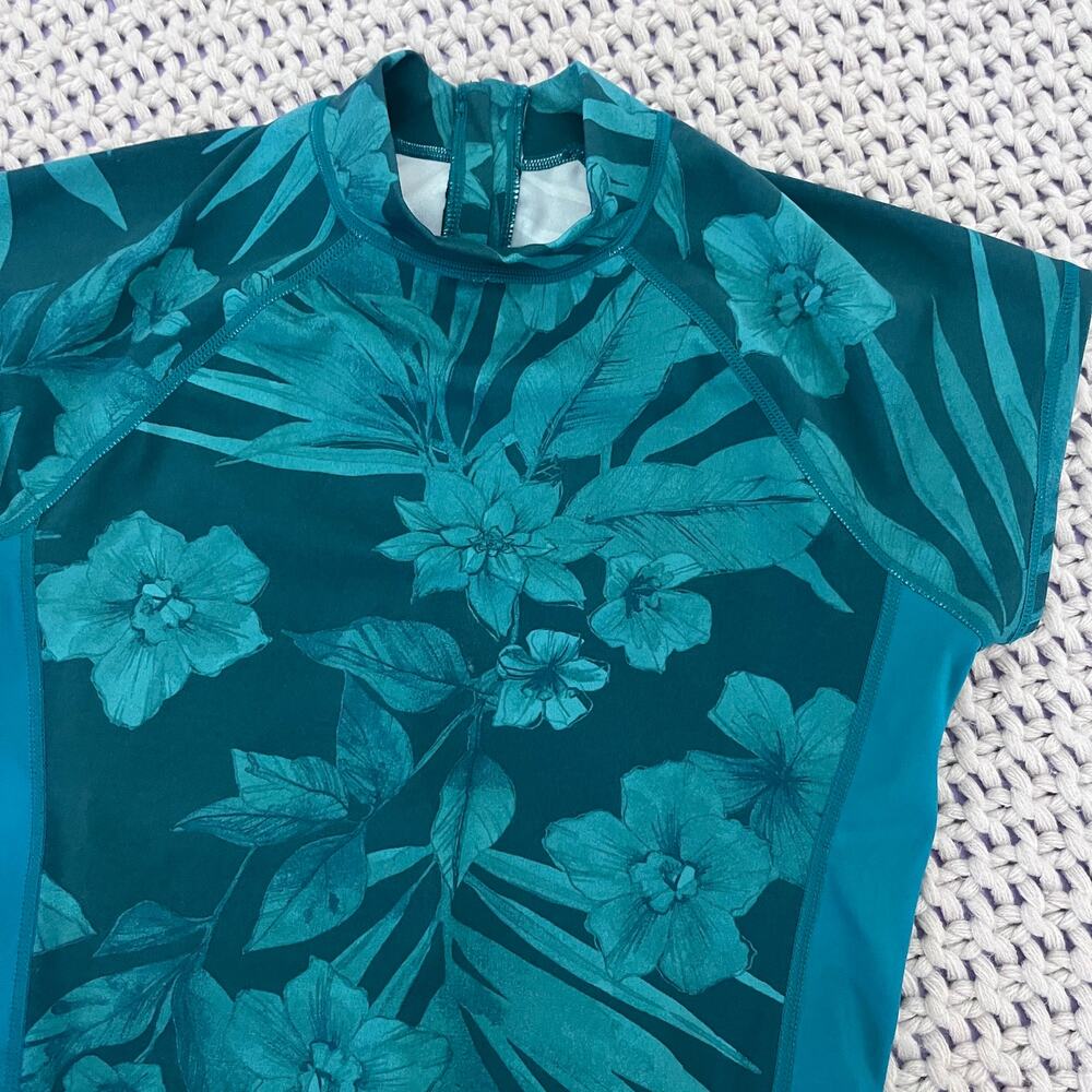 Hurley X Carissa Moore• Max HAWAII Shadow Rashguard One Piece Swim UPF 50 - Picture 4 of 14